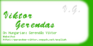 viktor gerendas business card
