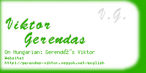 viktor gerendas business card